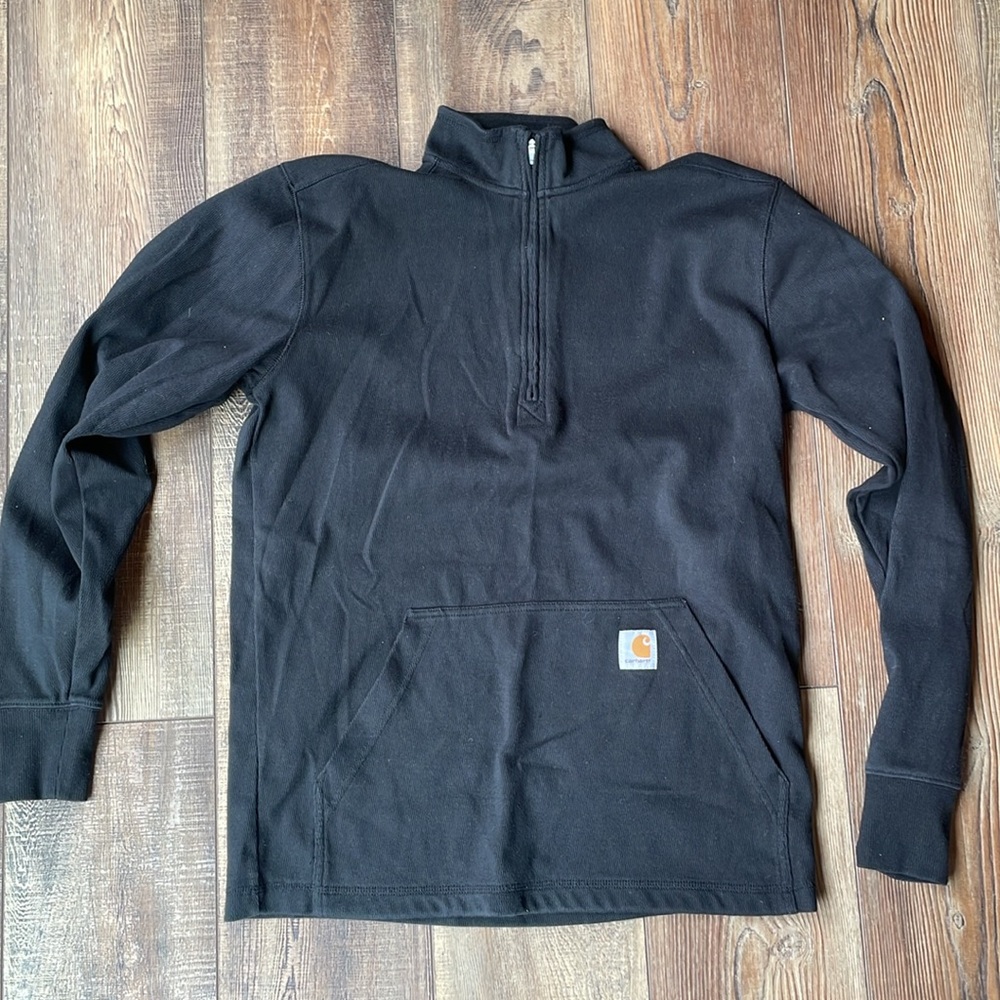 NWOT Carhartt Black Half-Zip Sweatshirt